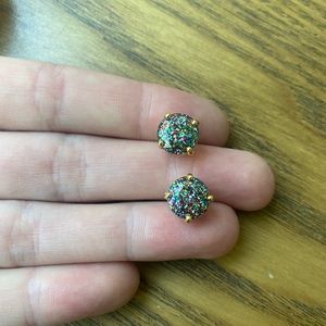 Kate Spade Multi Glitter Stud Earrings